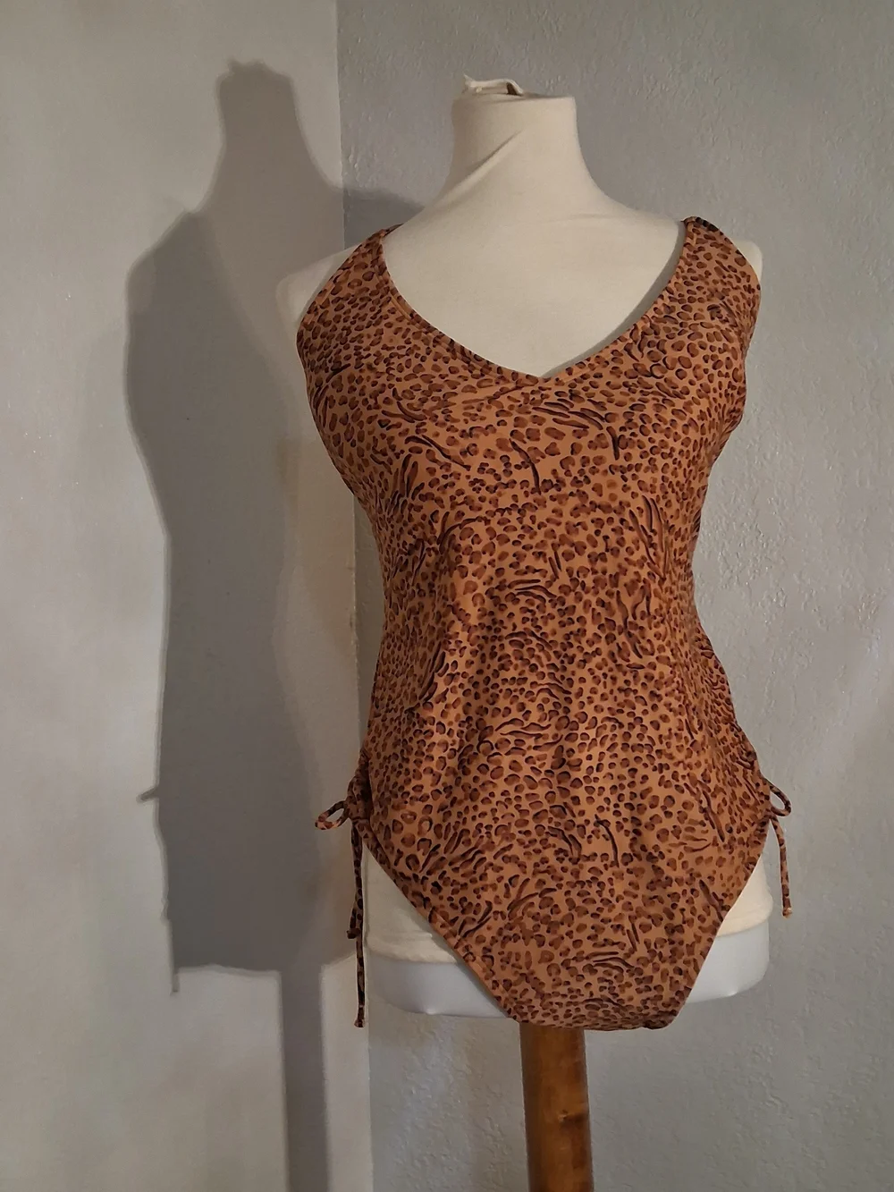 Shade & Shore Brown Leopard One-Piece Swimsuit